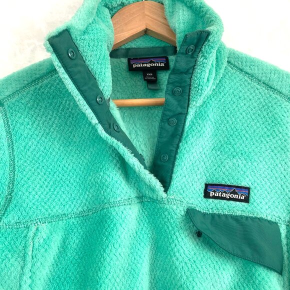 Patagonia Re-Tool Snap T Pullover Sweater Womens XXS Green Fleece 25442 - Picture 5 of 10